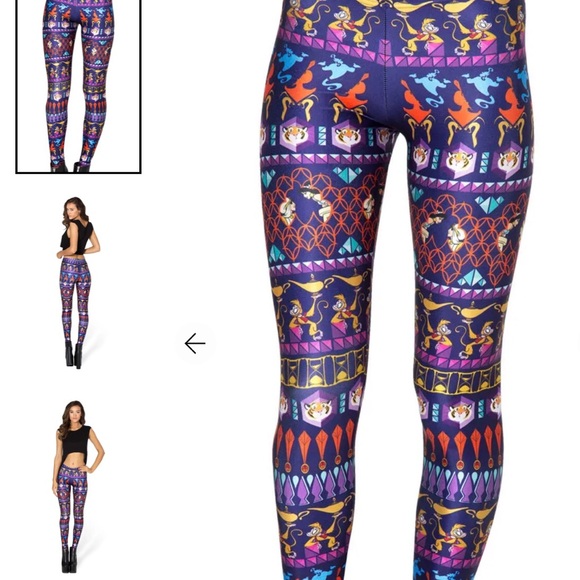 Blackmilk Aladdin a whole new world leggings size medium made in Australia - Picture 2 of 2
